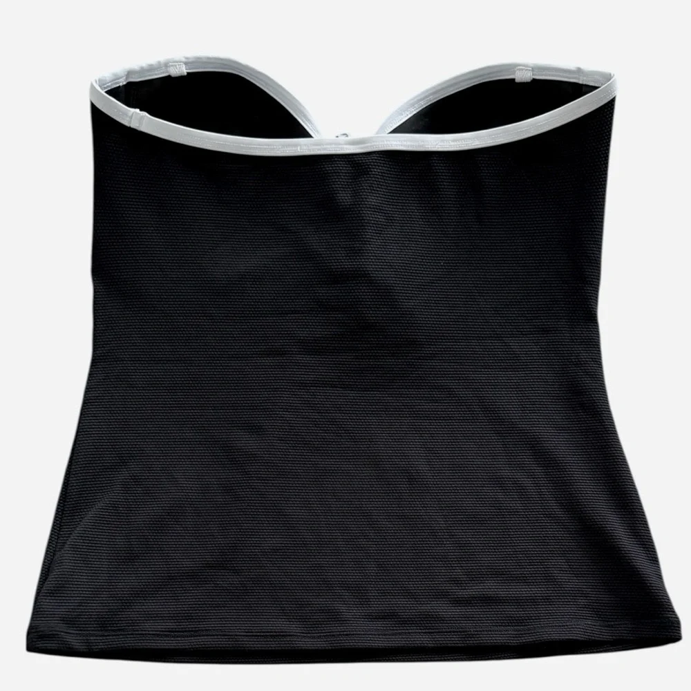 Tommy Bahama Island Cays Cabana Tie-Front Bandeau Tankini Top
